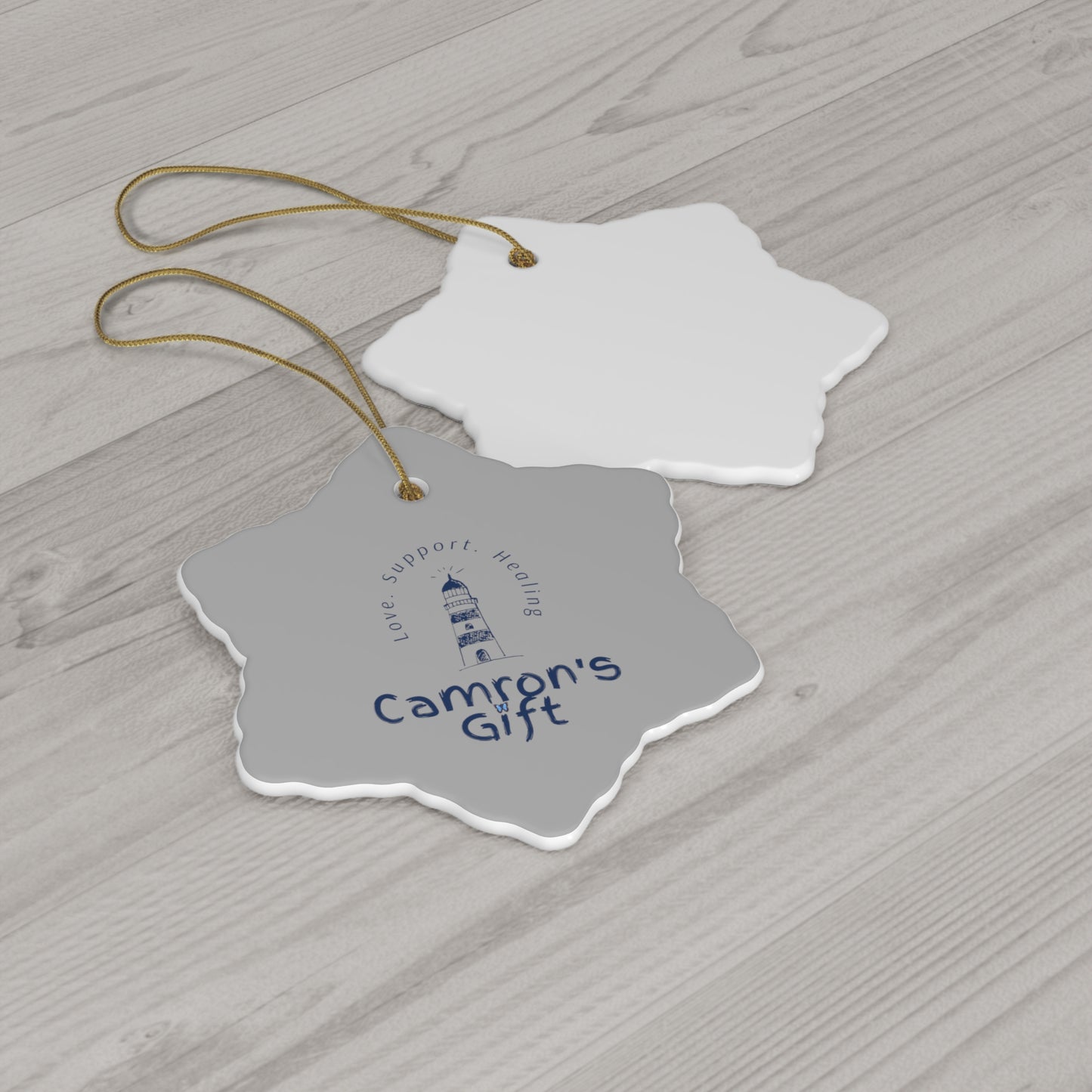 Ceramic Ornament, 4 Shapes